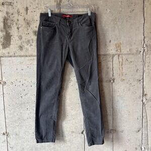 UNIONBAY Juniors Size 9 Corduroy Gray Cords Pants Slim Ankle 5 Pocket Teen Y2K